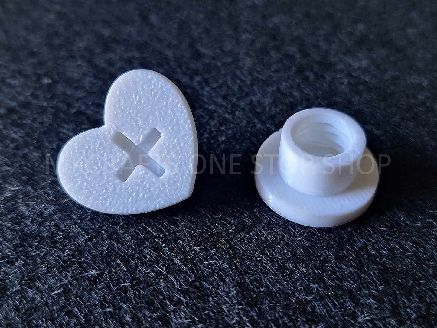 Heart Shaped Bogg Bag Charm Backer