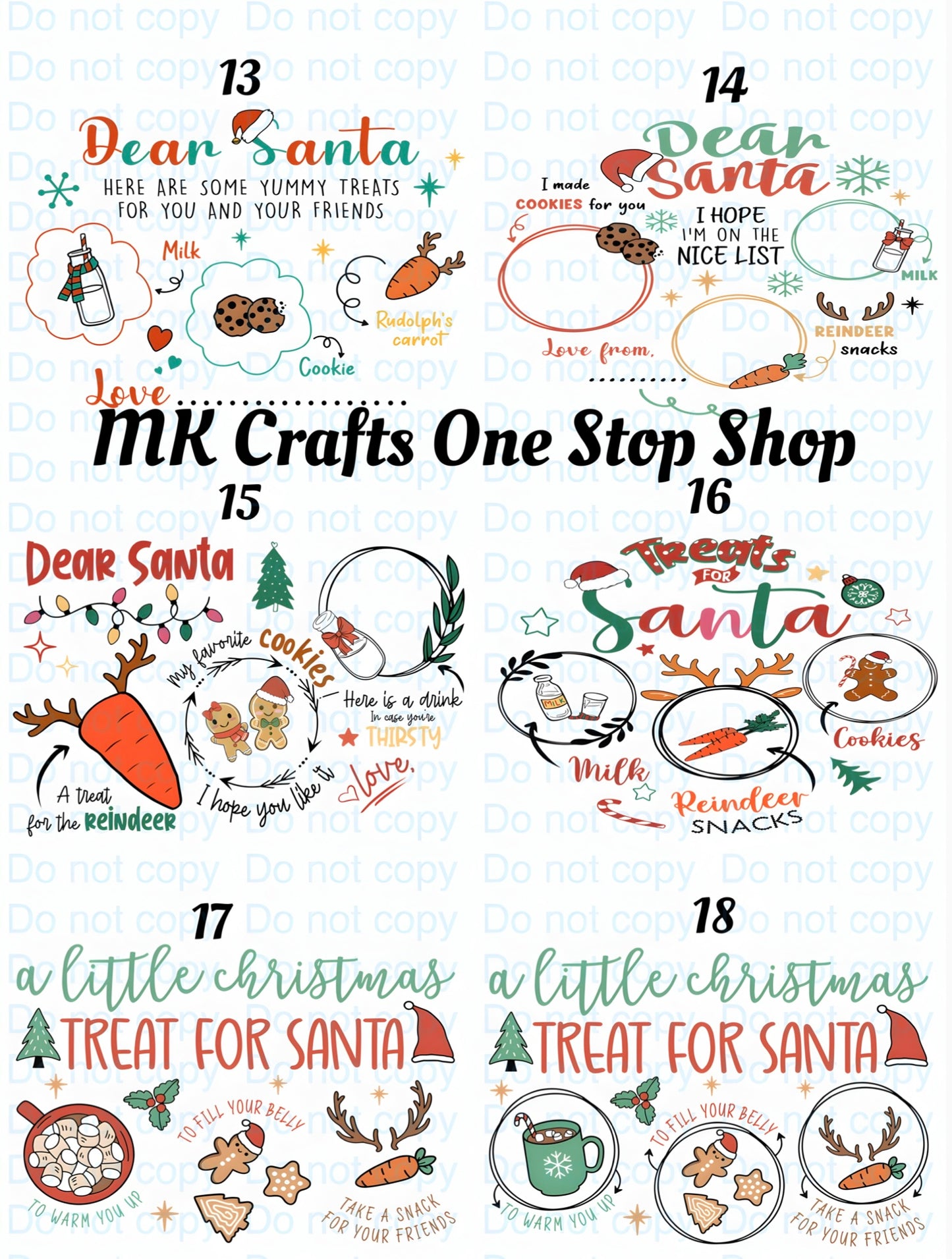 Santa Tray UV DTF Wrap