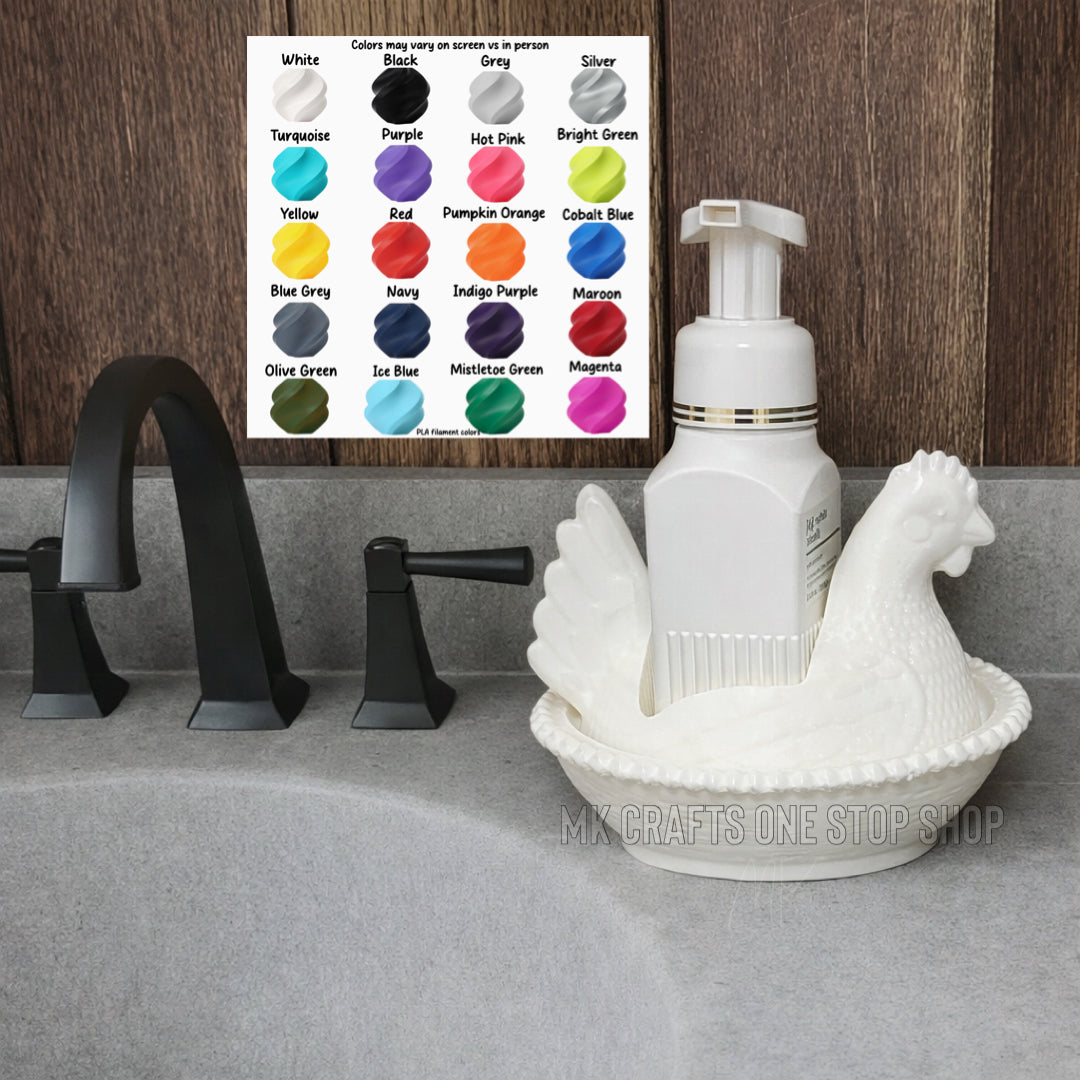 3D Printed Nesting Hen Soap Holder