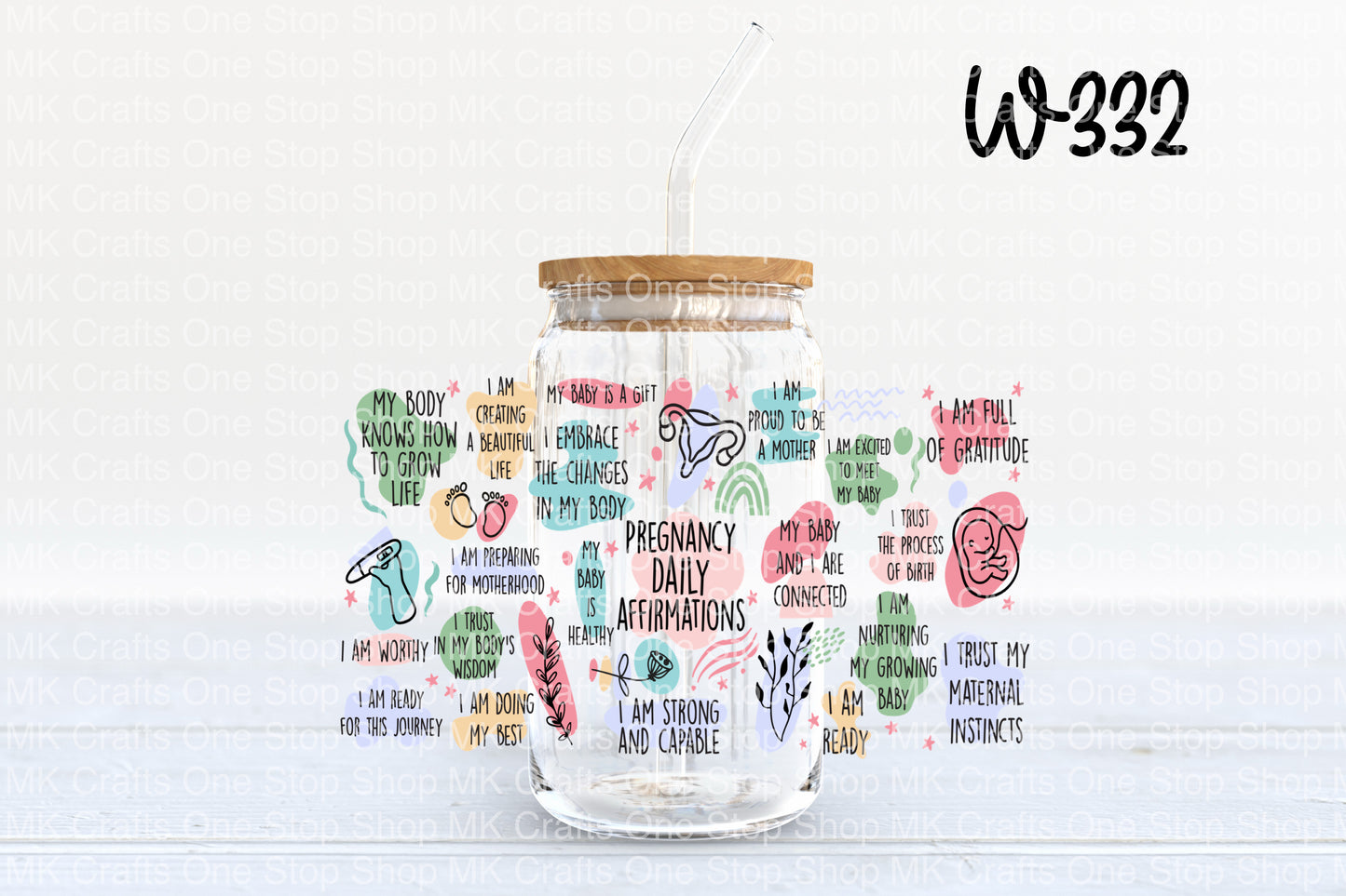 UV DTF 16 oz. Tumbler Wrap (W-332)
