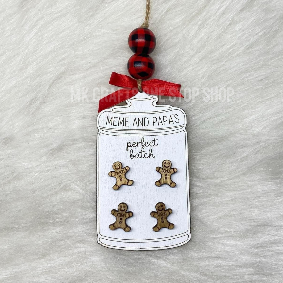 Personalized Name(s) Gingerbread Ornament