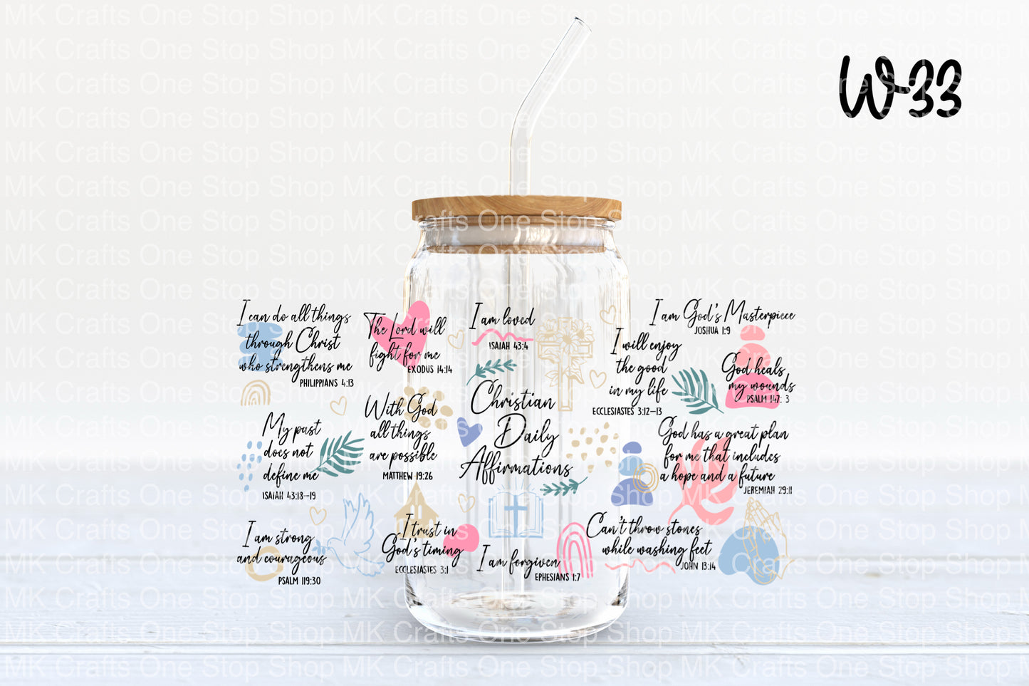 UV DTF 16 oz. Tumbler Wrap (W-033)