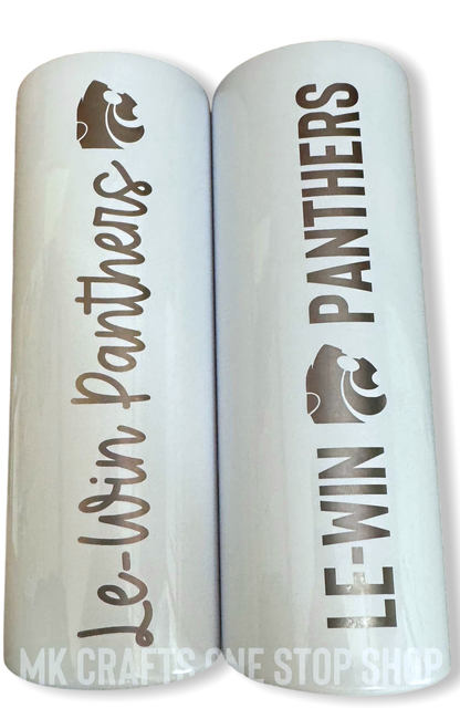 20oz skinny tumbler - Le-Win Panthers