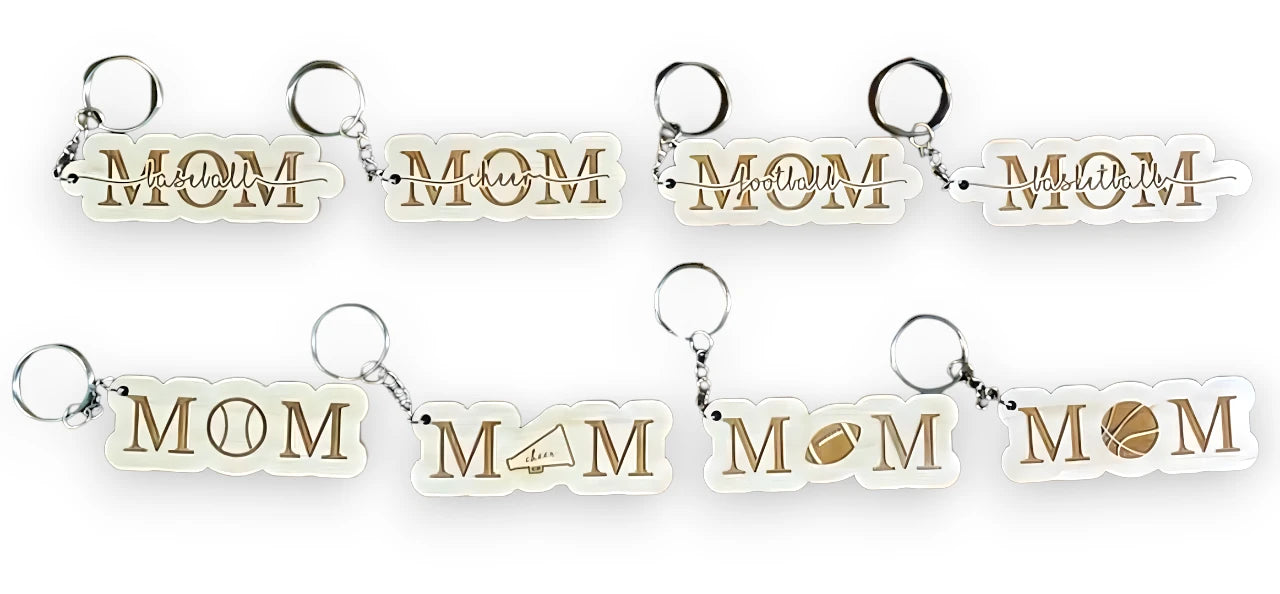 Sports Mom Keychain 8 - Variations