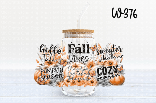 UV DTF 16 oz. Tumbler Wrap (W-376)