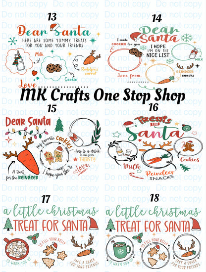 Santa Tray UV DTF Wrap