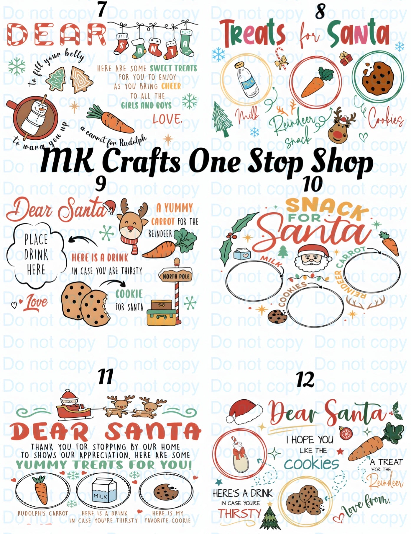 Santa Tray UV DTF Wrap