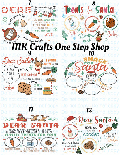Santa Tray UV DTF Wrap
