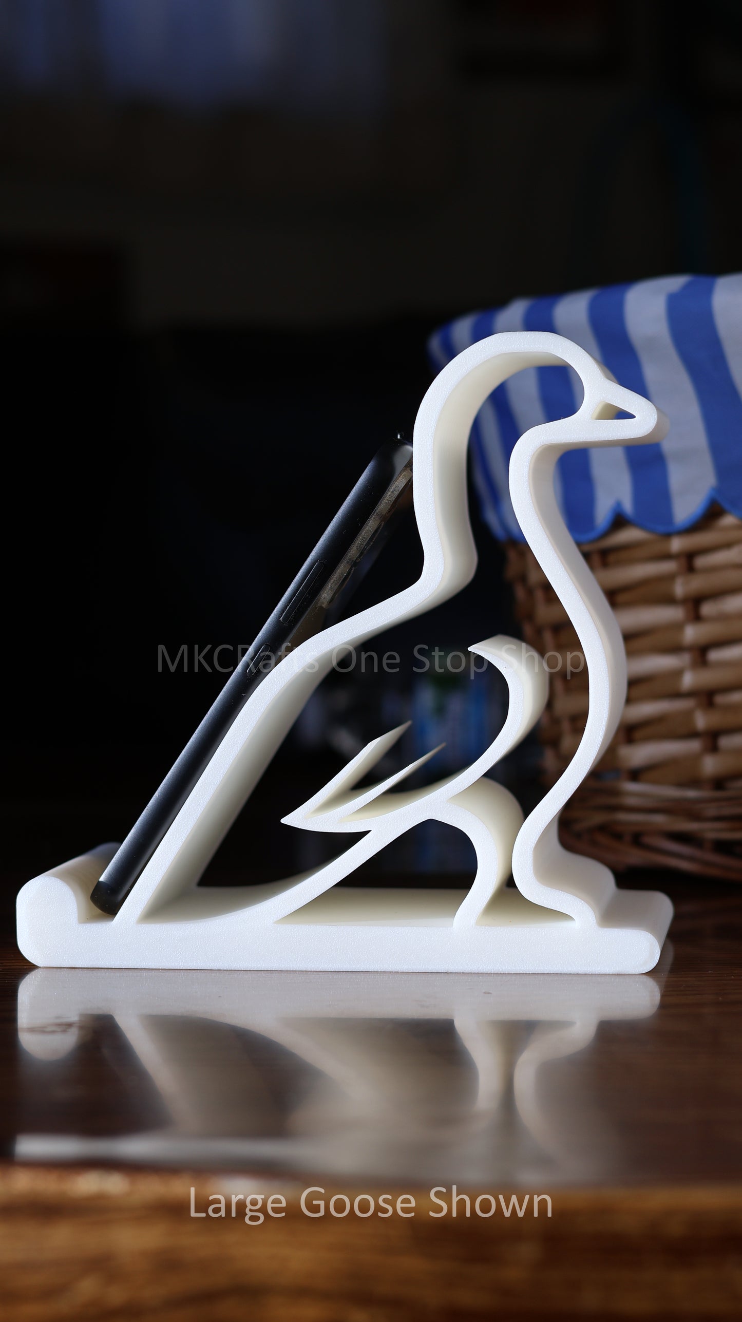3D Printed Goose Multi-Use Holder Phone/Tablet/Book etc.