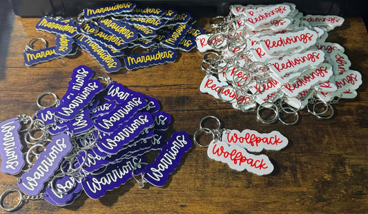 3” Acrylic Name Keychains