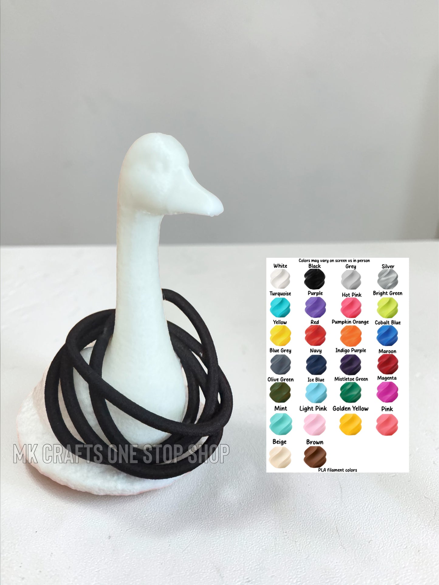 3D Printed Goose Hair Tie Holder