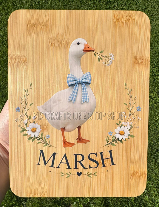 Goose Last Name Cutting Board