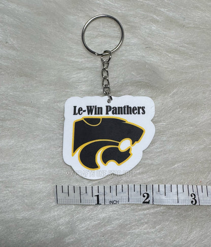 2” Le-Win panthers keychain