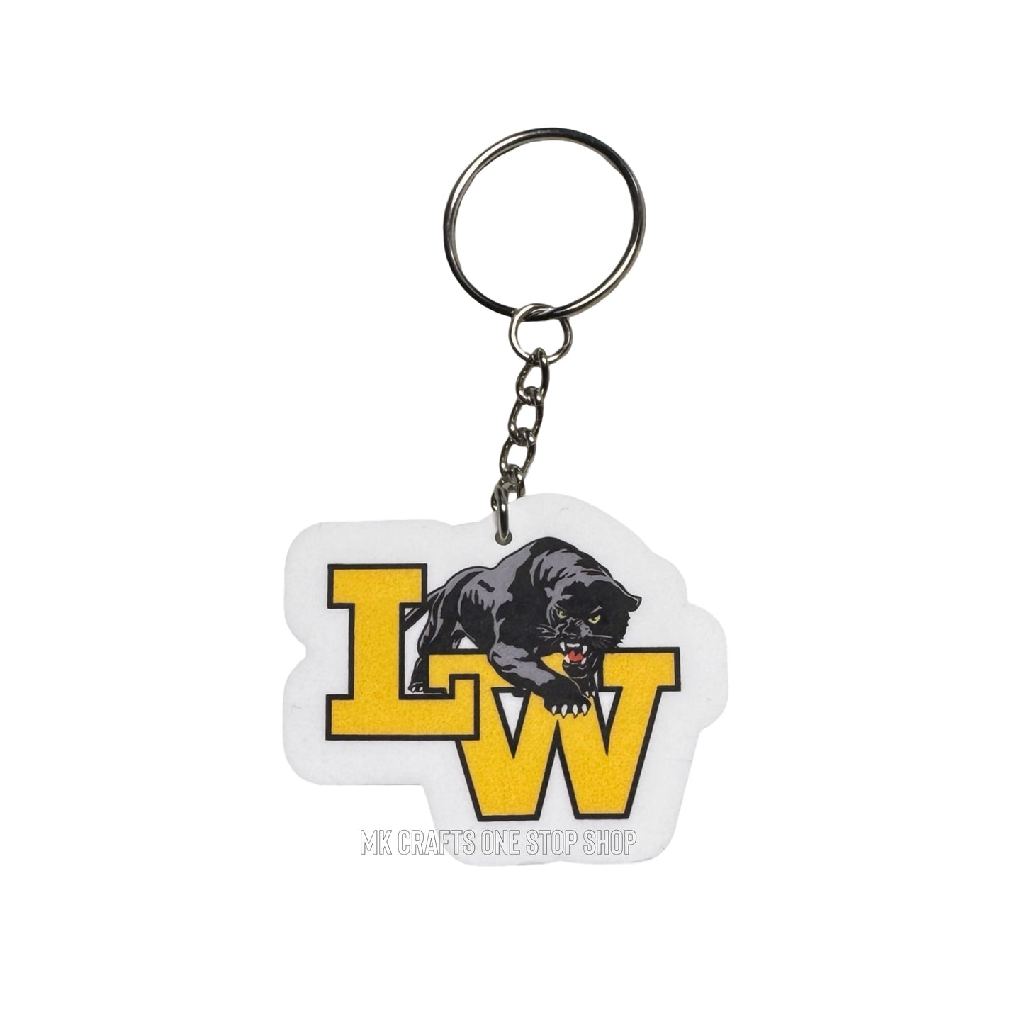 2” LW panthers keychain