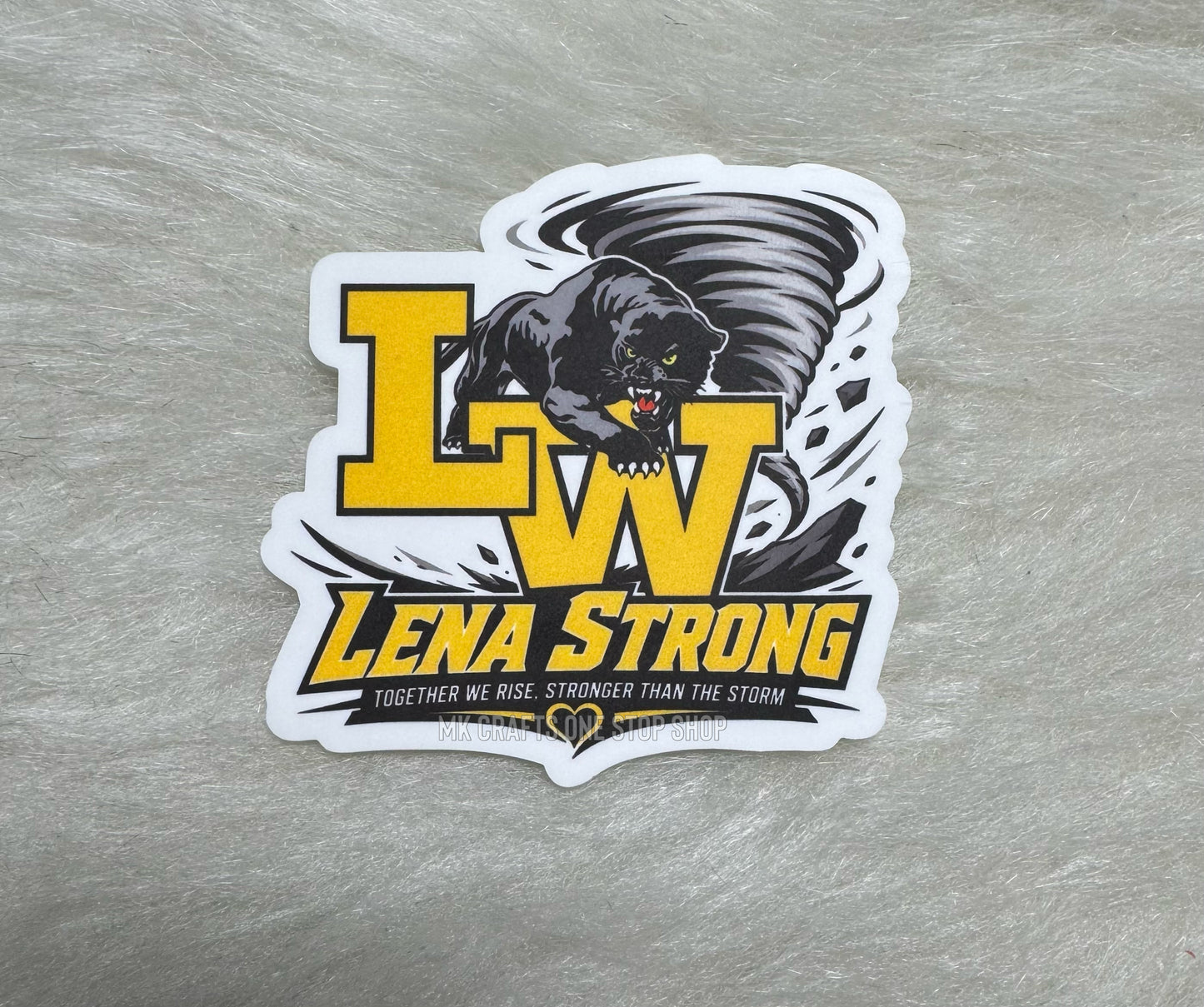 3” Lena Strong bogg bag charm with screw backer