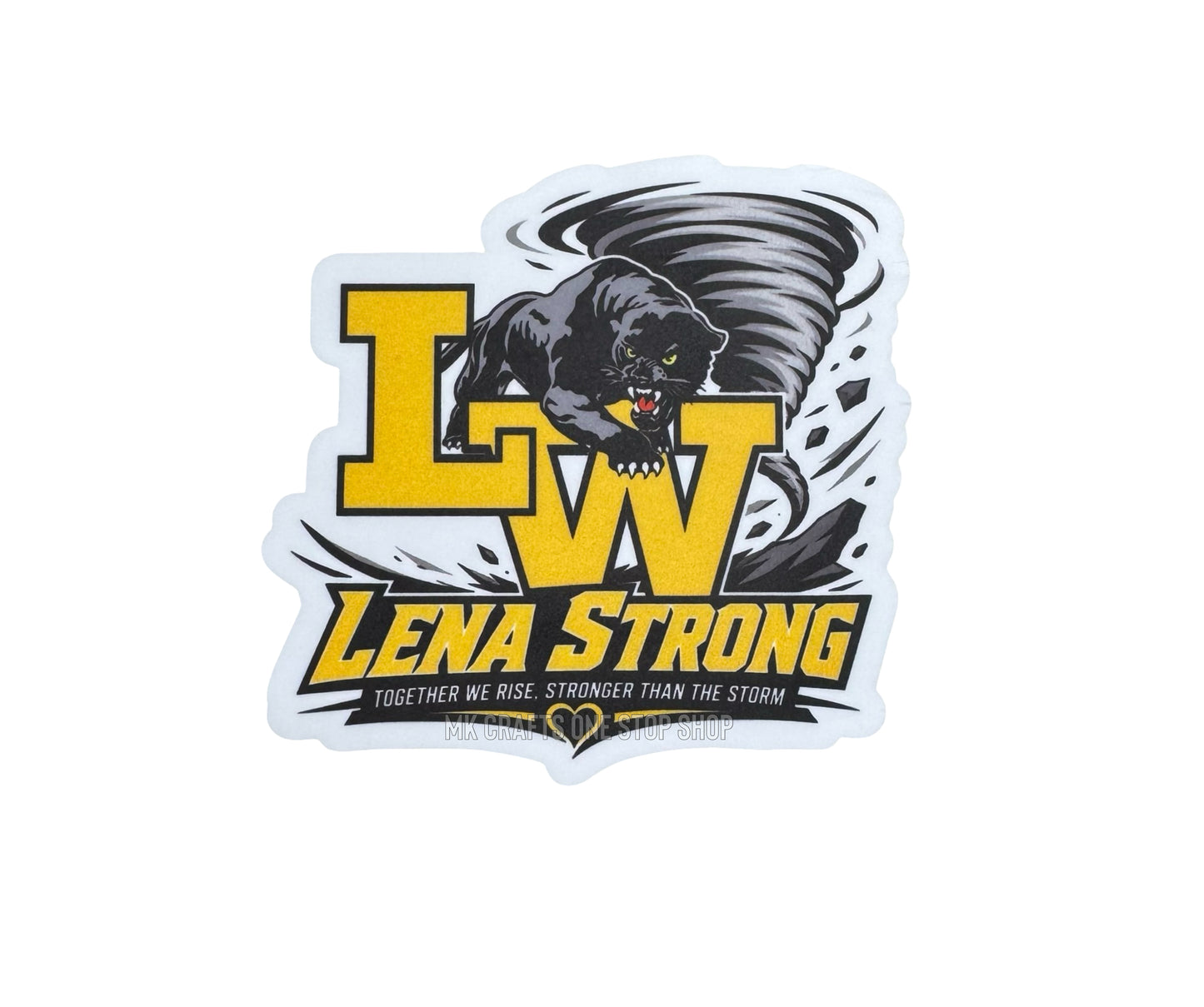 3” Lena Strong bogg bag charm with screw backer