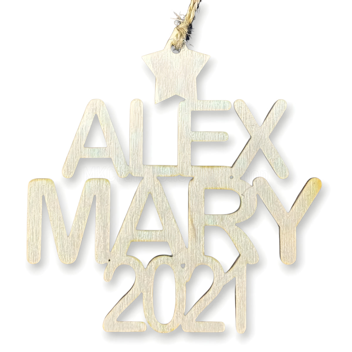 Personalized Name(s) and Year Ornament