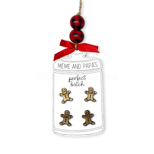 Personalized Name(s) Gingerbread Ornament