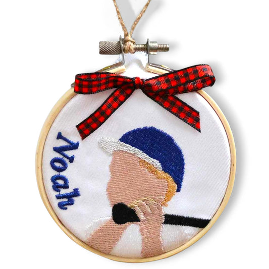 Personalized Embroidered Simple Style Ornament 3" (7.62 cm)