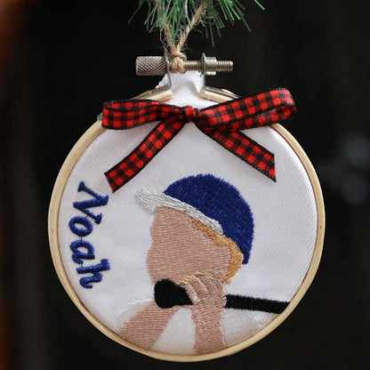 Personalized Embroidered Simple Style Ornament 3" (7.62 cm)