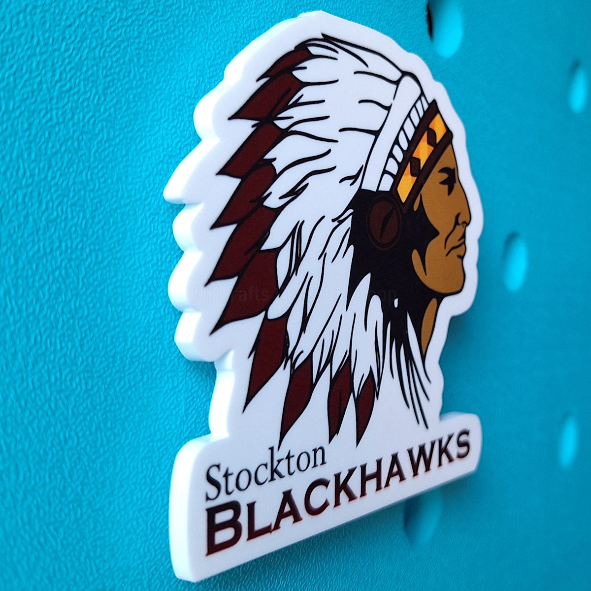 Stockton Blackhawks Bogg Charm