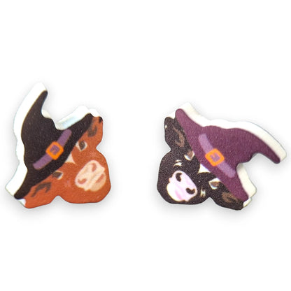 Witch Cow Stud Earrings (2-Variations)