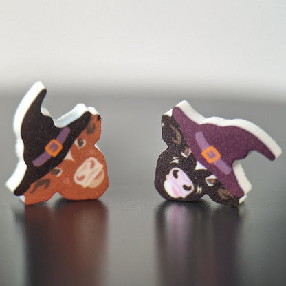 Witch Cow Stud Earrings (2-Variations)