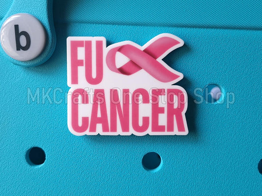 F*ck Cancer Bogg Bag Charm