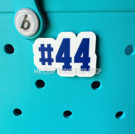 Sports number Bogg Bag Charm
