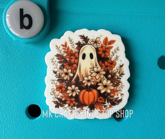Fall Ghost Bogg Bag Charm