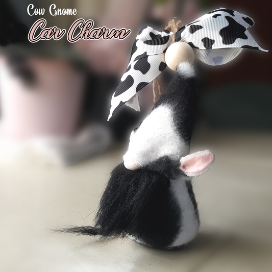 Cow Gnome Car Charm